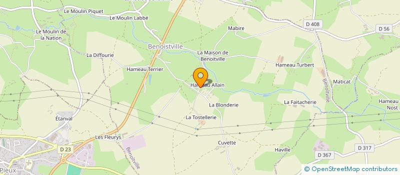 localisation de l'entreprise MADAME CAROLINE SIMON  BENOITVILLE