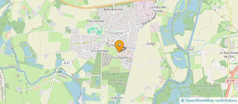 localisation de l'entreprise MADAME CAROLINE SIMON à CHAVAGNE