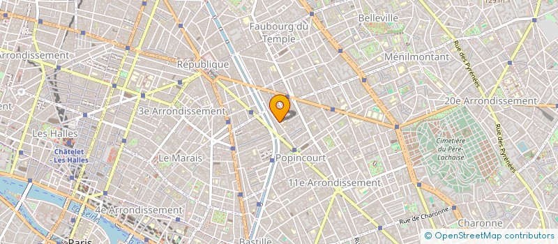 localisation de l'entreprise MADAME CAROLINE SJERVEN  PARIS