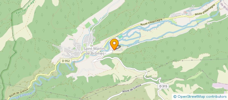 localisation de l'entreprise MADAME CAROLINE SOLANGE CAT DUBOIS FOSSATI  SAINT-MARTIN-DE-BROMES