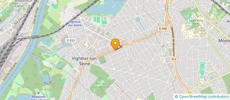 localisation de l'entreprise MADAME CAROLINE SOLON à VIGNEUX-SUR-SEINE