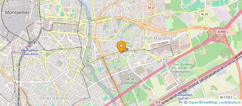 localisation de l'entreprise MADAME CAROLINE SOUROUR à MONTPELLIER