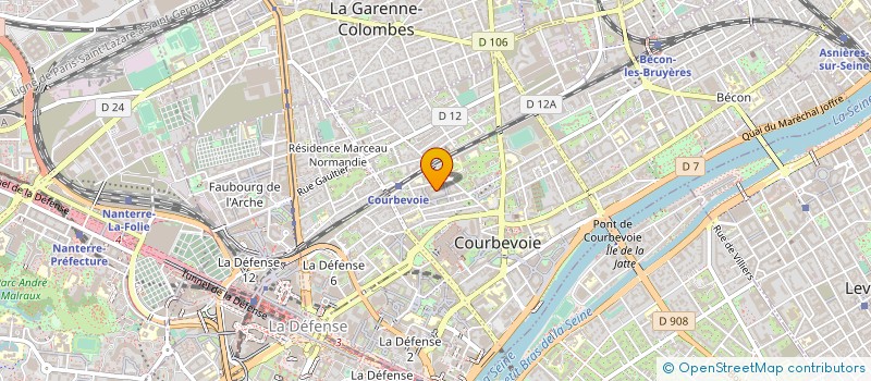 localisation de l'entreprise MADAME CAROLINE SPEICH à COURBEVOIE