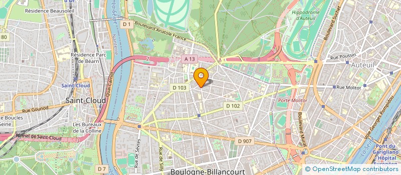 localisation de l'entreprise MADAME CAROLINE SPITERI à BOULOGNE-BILLANCOURT