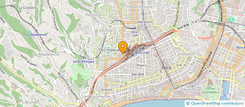 localisation de l'entreprise MADAME CAROLINE STEFANI à NICE