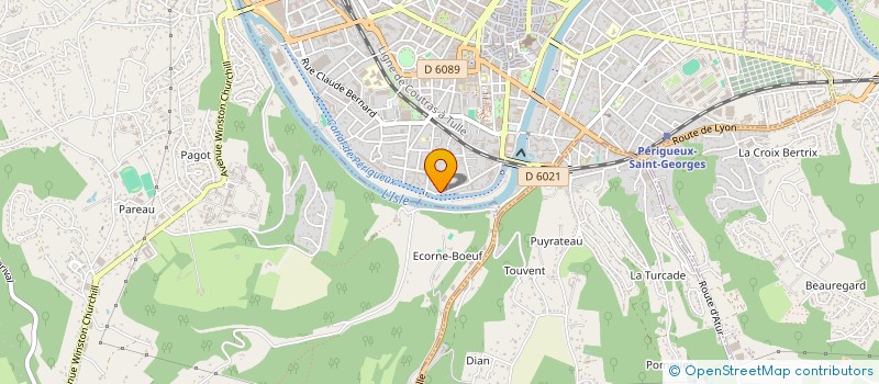 localisation de l'entreprise MADAME CAROLINE SUBRENAT à PERIGUEUX