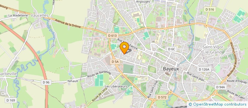 localisation de l'entreprise MADAME CAROLINE SUDRE à BAYEUX