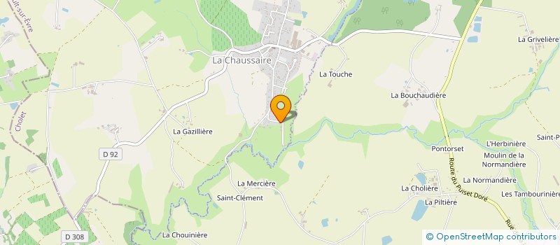 localisation de l'entreprise MADAME CAROLINE SUTEAU à MONTREVAULT-SUR-EVRE