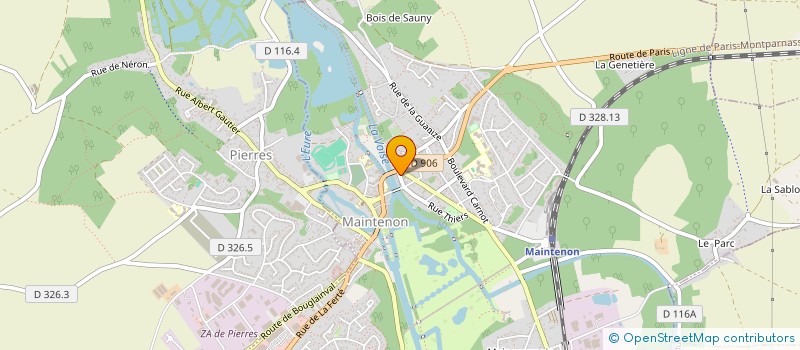 localisation de l'entreprise MADAME CAROLINE SVEDBERG  MAINTENON