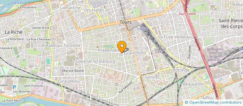 localisation de l'entreprise MADAME CAROLINE SYLVESTRE  TOURS