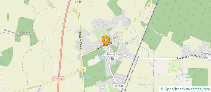 localisation de l'entreprise MADAME CAROLINE SYLVIA VITTE  LA HOUSSAYE-EN-BRIE