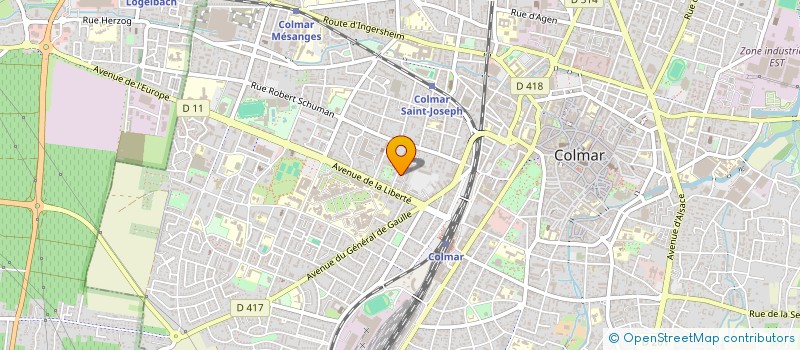 localisation de l'entreprise MADAME CAROLINE TAFTAZANI  COLMAR