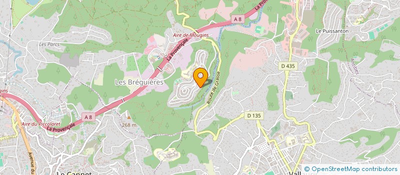 localisation de l'entreprise MADAME CAROLINE TAILLIAR  MOUGINS