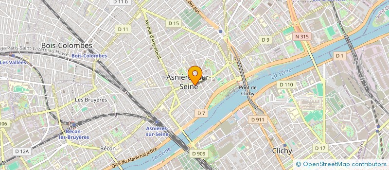 localisation de l'entreprise MADAME CAROLINE TALLON  ASNIERES-SUR-SEINE