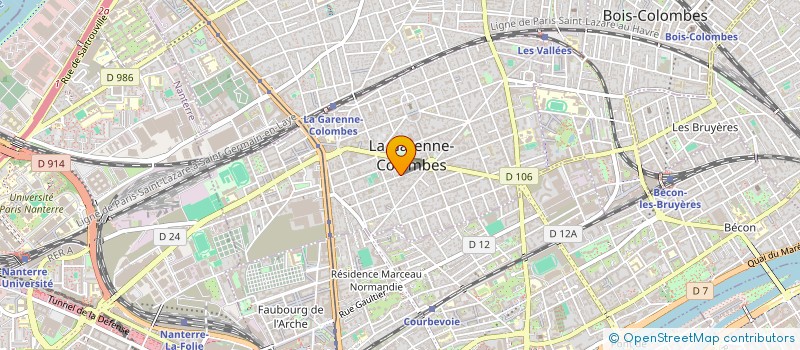 localisation de l'entreprise MADAME CAROLINE TEISSERENC BONESTEVE à LA GARENNE-COLOMBES