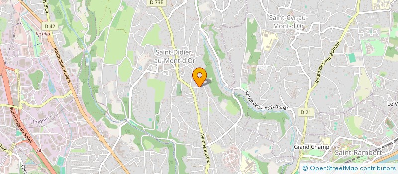 localisation de l'entreprise MADAME CAROLINE TELL  SAINT-DIDIER-AU-MONT-D'OR