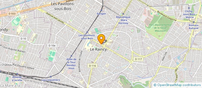 localisation de l'entreprise MADAME CAROLINE TEMAM  LE RAINCY