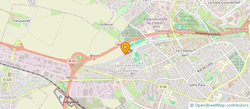 localisation de l'entreprise MADAME CAROLINE TERRADE  SAINT-GERMAIN-LA-BLANCHE-HERBE