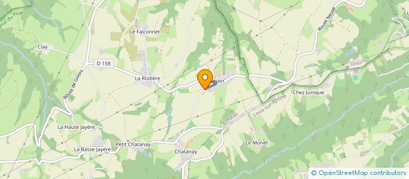 localisation de l'entreprise MADAME CAROLINE TERRONES  ECHALAS