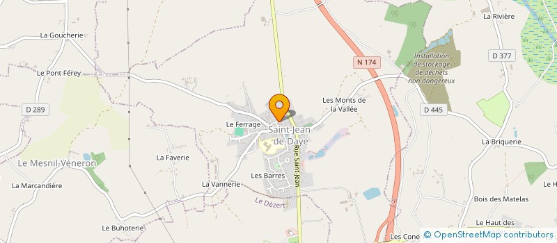 localisation de l'entreprise MADAME CAROLINE THEREZE  SAINT-JEAN-DE-DAYE