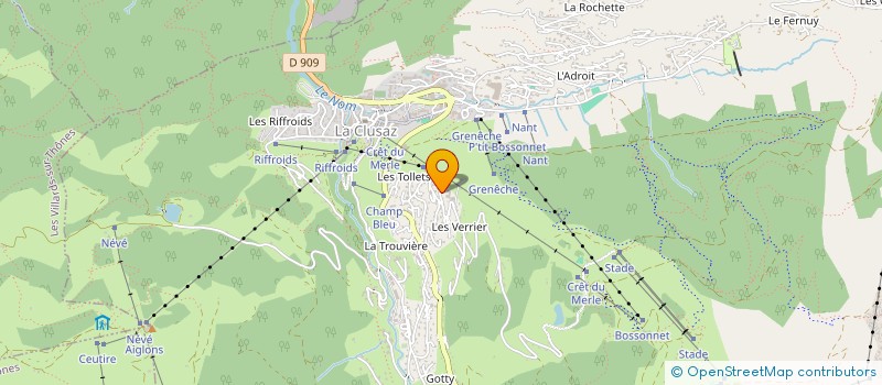 localisation de l'entreprise MADAME CAROLINE THEVENET à LA CLUSAZ