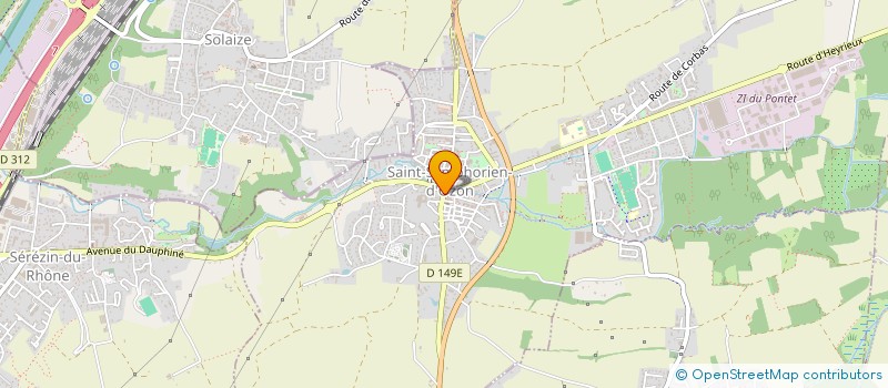 localisation de l'entreprise MADAME CAROLINE THOLLET  SAINT-SYMPHORIEN-D'OZON