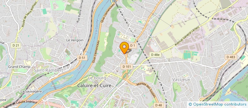 localisation de l'entreprise MADAME CAROLINE THOMAS  CALUIRE-ET-CUIRE