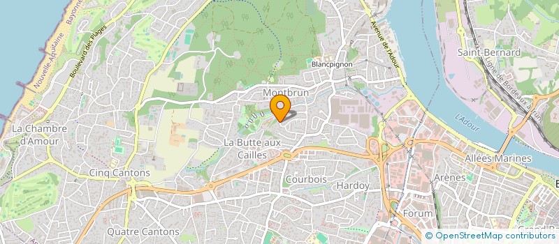 localisation de l'entreprise MADAME CAROLINE THUILE  ANGLET