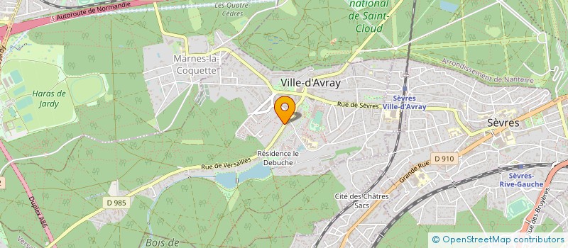 localisation de l'entreprise MADAME CAROLINE TIBI  VILLE-D'AVRAY