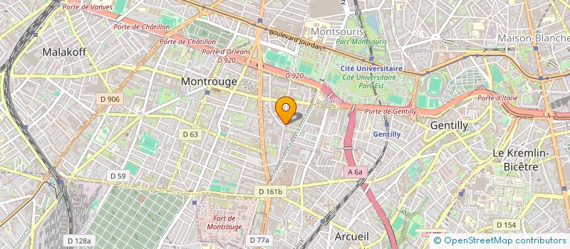 localisation de l'entreprise MADAME CAROLINE TIENNOT  MONTROUGE