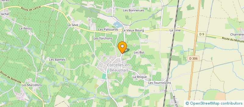 localisation de l'entreprise MADAME CAROLINE TOLLOMBERT  CORCELLES-EN-BEAUJOLAIS