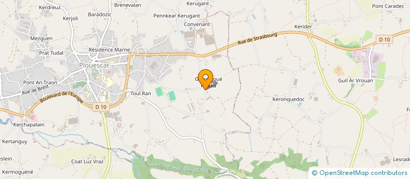 localisation de l'entreprise MADAME CAROLINE TONNEAU  PLOUESCAT