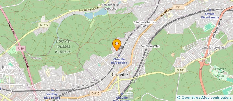localisation de l'entreprise MADAME CAROLINE TOUATI à CHAVILLE