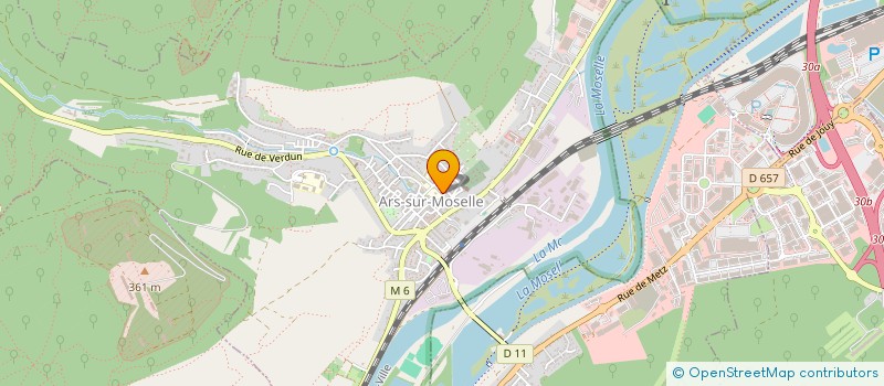 localisation de l'entreprise MADAME CAROLINE TOUCHETTE  ARS-SUR-MOSELLE