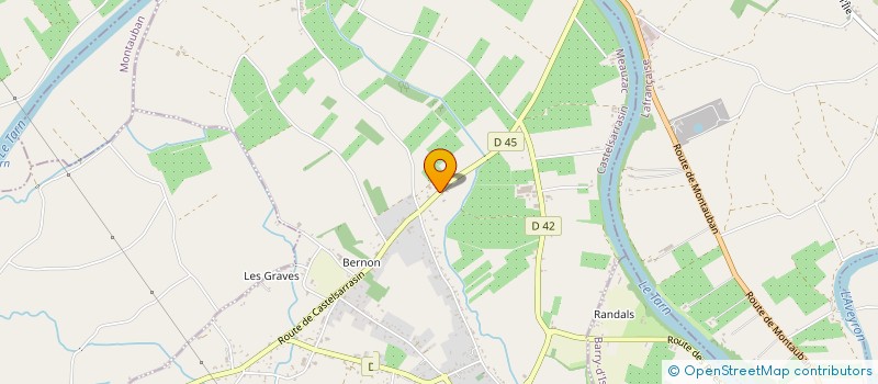 localisation de l'entreprise MADAME CAROLINE TOUGE  MEAUZAC