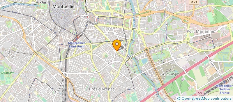 localisation de l'entreprise MADAME CAROLINE TOUGES à MONTPELLIER