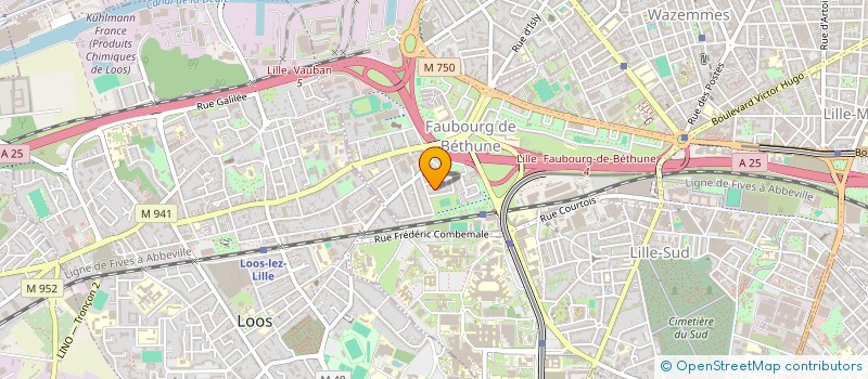 localisation de l'entreprise MADAME CAROLINE TOULOTTE à LILLE