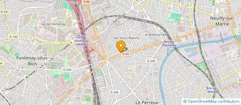 localisation de l'entreprise MADAME CAROLINE TOUZET à LE PERREUX-SUR-MARNE