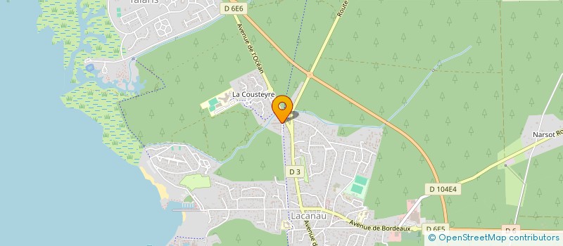 localisation de l'entreprise MADAME CAROLINE TRESSE  LACANAU