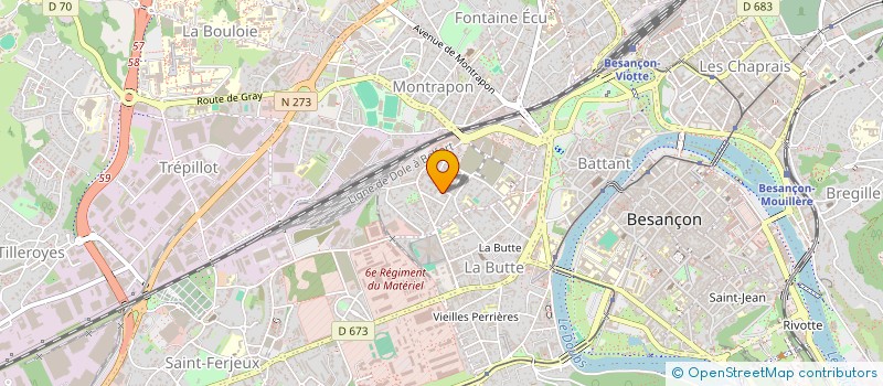 localisation de l'entreprise MADAME CAROLINE TROUTTET à BESANCON