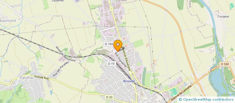 localisation de l'entreprise MADAME CAROLINE UHLMANN  BRIOUDE