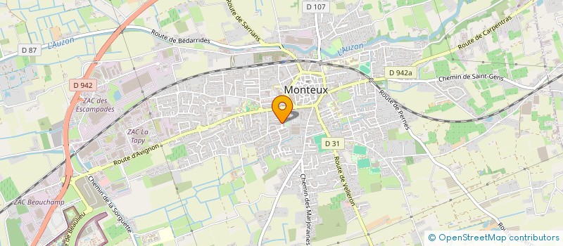 localisation de l'entreprise MADAME CAROLINE VADON  MONTEUX