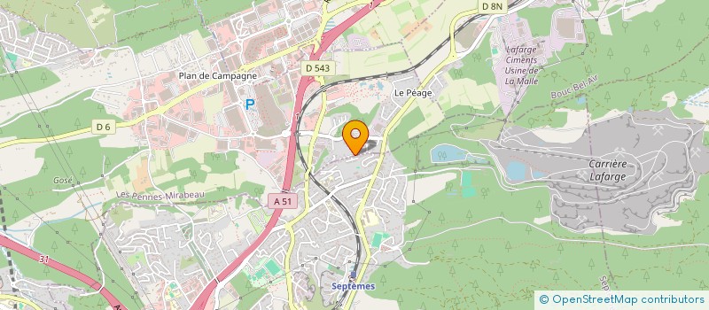 localisation de l'entreprise MADAME CAROLINE VALENZA à LES PENNES MIRABEAU
