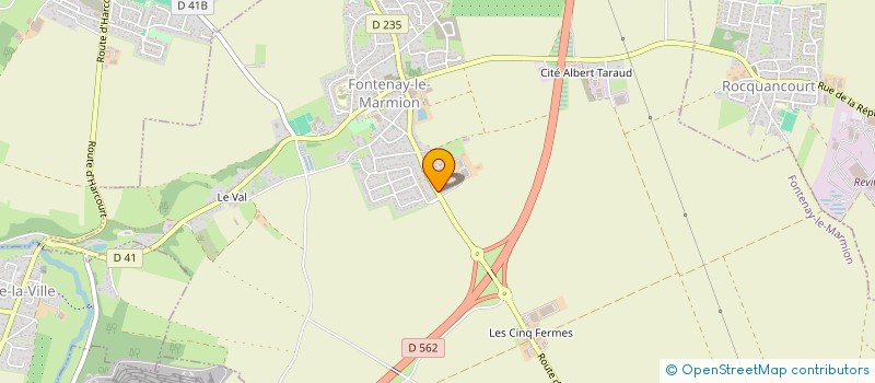 localisation de l'entreprise MADAME CAROLINE VANDERMEERSCH  LAIZE-CLINCHAMPS