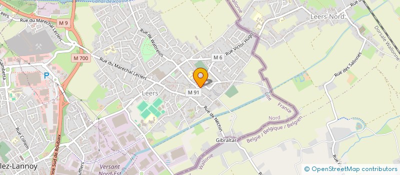 localisation de l'entreprise MADAME CAROLINE VANDERMEIRSSCHE  LEERS