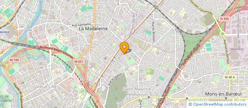 localisation de l'entreprise MADAME CAROLINE VANMARCKE à LA MADELEINE