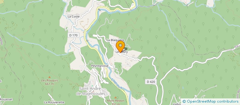 localisation de l'entreprise MADAME CAROLINE VELASQUEZ  SAINT-ANDRE-DE-MAJENCOULES