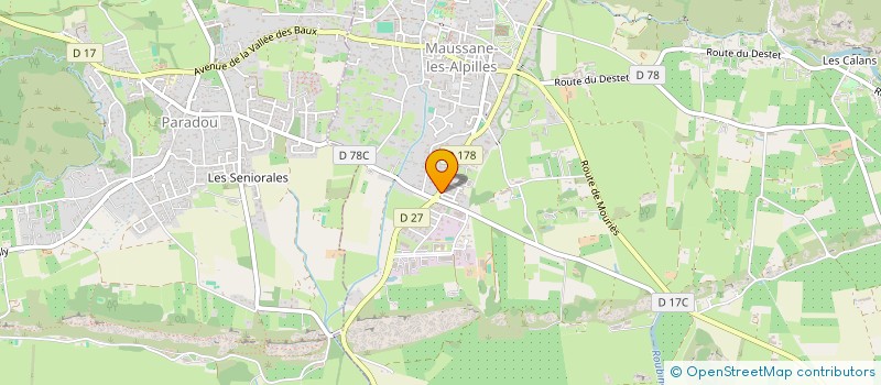 localisation de l'entreprise MADAME CAROLINE VERGES à MAUSSANE-LES-ALPILLES