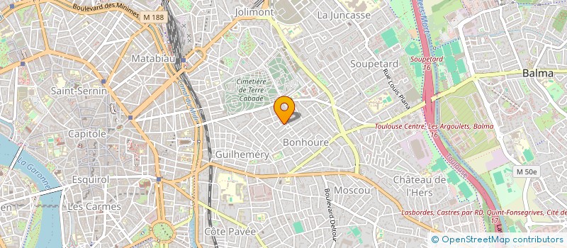 localisation de l'entreprise MADAME CAROLINE VERGES à TOULOUSE