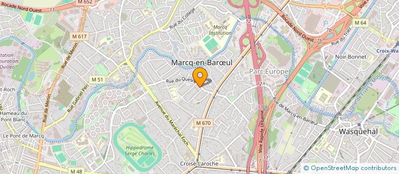 localisation de l'entreprise MADAME CAROLINE VERHEYDE à MARCQ-EN-BARŒUL